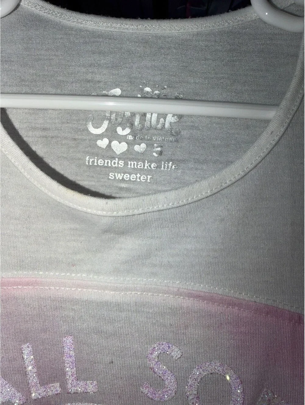Girls Size 5 Justice Short Sleeve Shirt / Top | Softball, Glitter